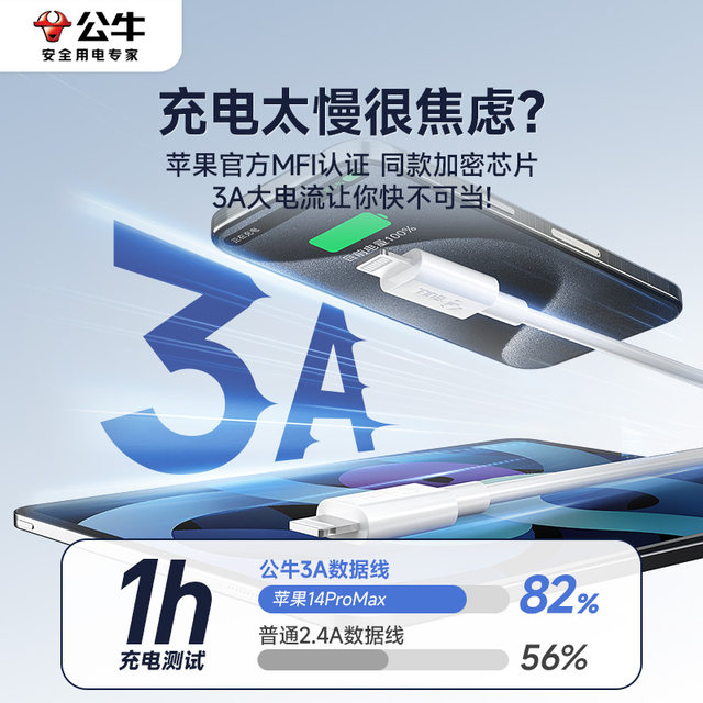 Bull Data Line MFI Certification is suitable for Apple Bull Data Line MFI Certification is suitable for Apple