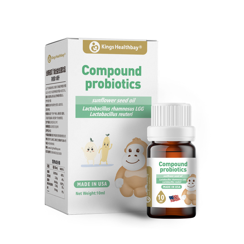 金斯健贝复合益生菌美国原瓶进口鼠李糖乳杆菌儿童宝宝益生滴剂 - 图3