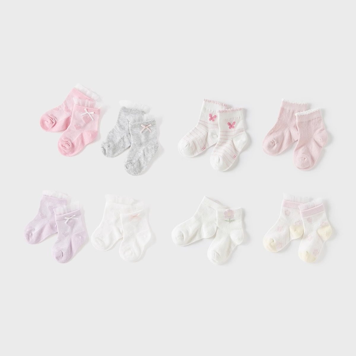 【两双装】戴维贝拉儿童袜子2026夏季新款女童短袜宝宝透气薄款,淘宝优惠券,粉丝福利购,淘宝优惠卷