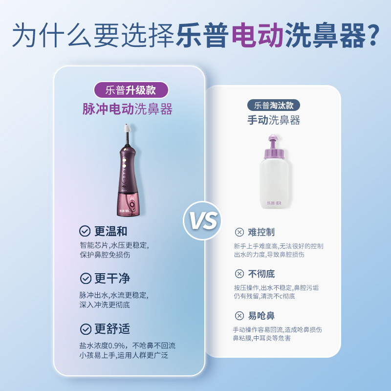 乐普er儿童鼻窦炎通鼻电动洗鼻器 er乐普洗鼻器／吸鼻器