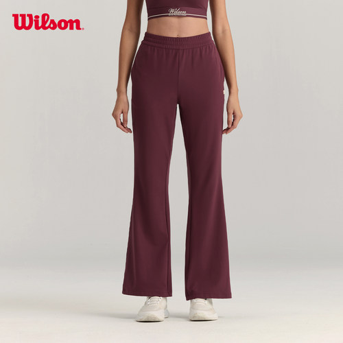Wilson威尔胜官方春季女士SANDRIFT弹力网球运动健身喇叭长裤 - 图3