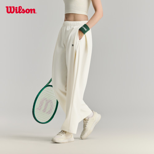 Wilson威尔胜秋季女士Montrose弹力侧边打褶网球梭织长裤 - 图0