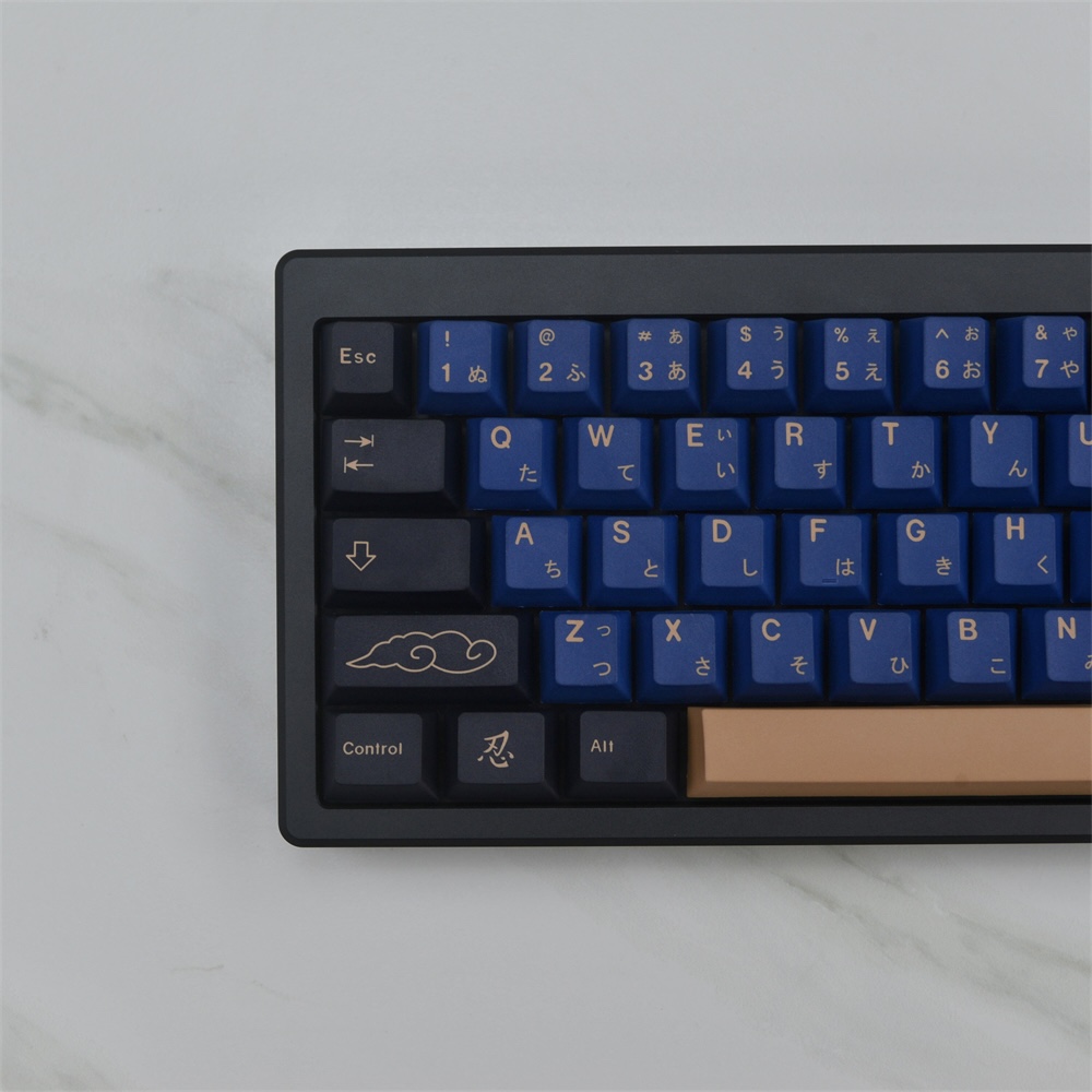 GMK 蓝武士 129键PBT原厂高度热升华机械键盘键帽 热哥外设 - 图0