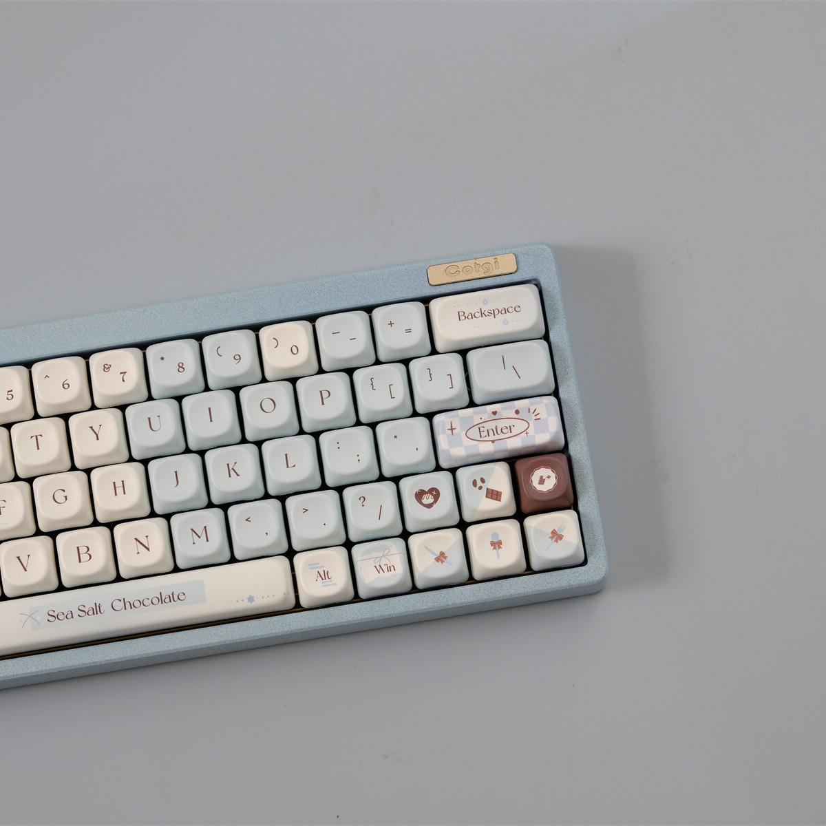 海盐巧克力键帽 PBT XOA高度 热升华 机械键盘帽 wooting 雨75,淘宝优惠券,粉丝福利购,淘宝优惠卷