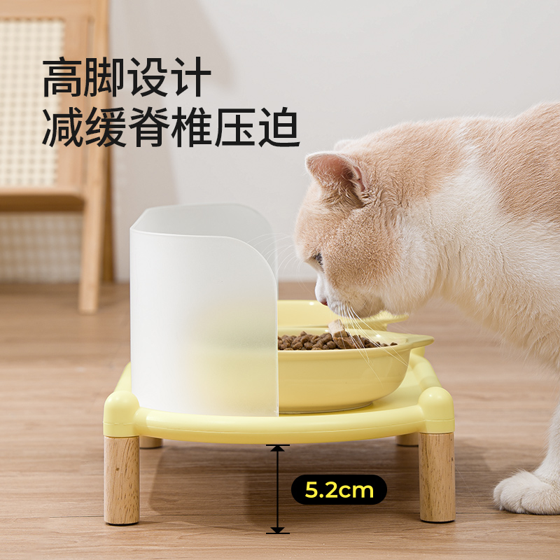 Mango蛮果宠物泡泡猫碗架猫食盆水碗狗碗粮碗饭碗防外溅不易打翻 - 图1