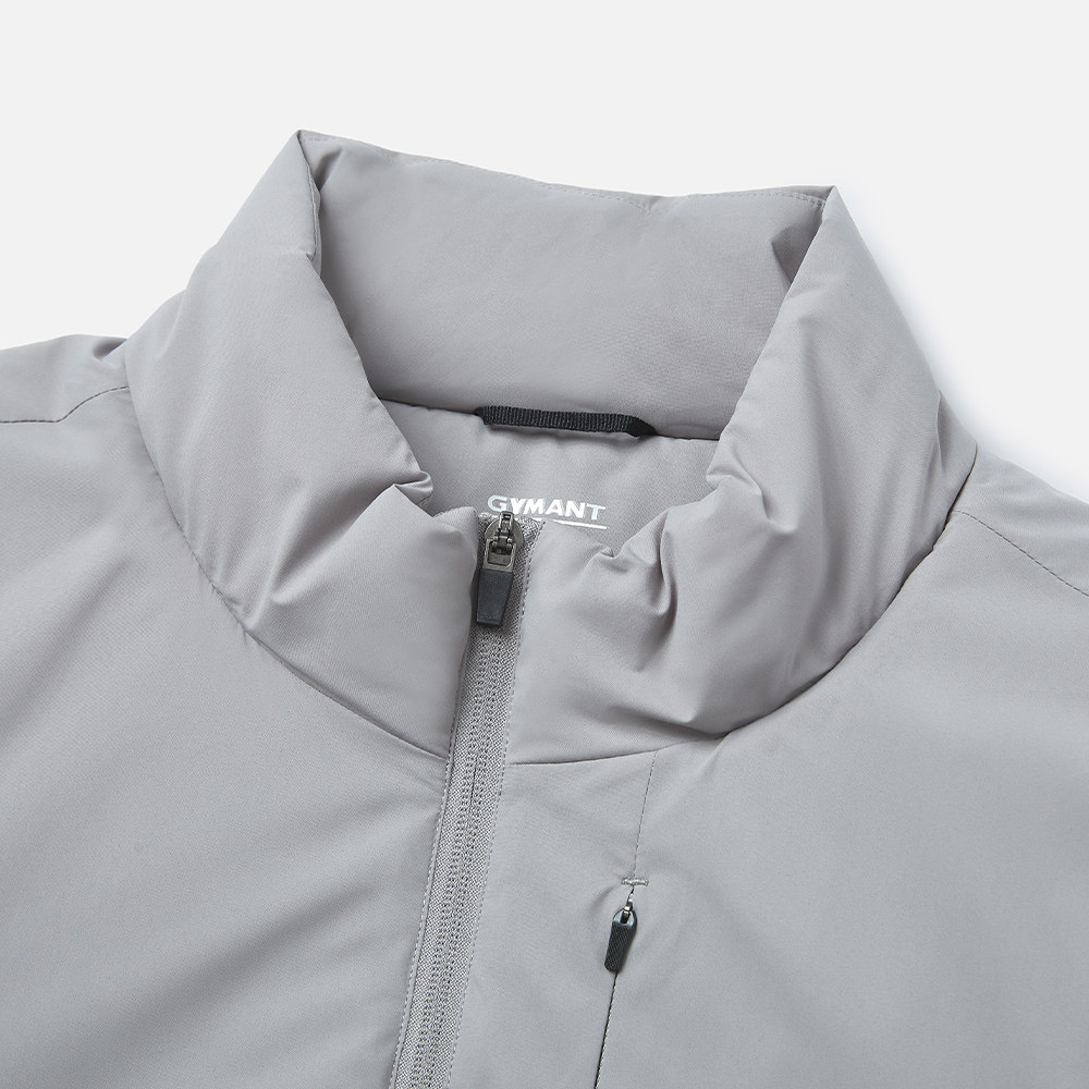 GYMANT肌肉蚂蚁冬季新款运动健身衣保暖轻盈浅灰色男立领棉衣外套,淘宝优惠券,粉丝福利购,淘宝优惠卷