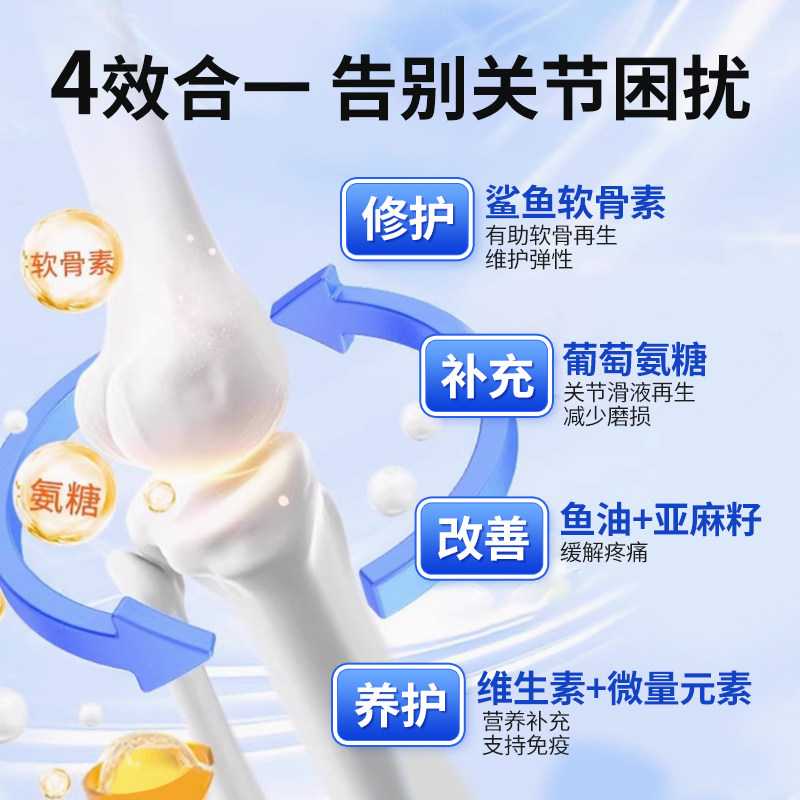 PLUXE鲨鱼软骨素狗狗关节片猫咪折耳猫宠物关节修护软骨素狗健骨