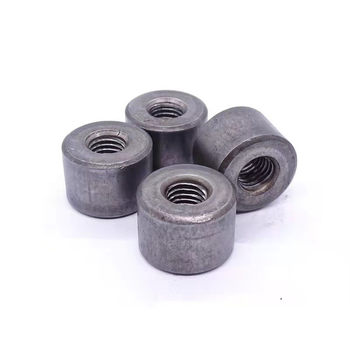 Spot casing round nut welded cylindrical nut iron ປະເພດຕົ້ນສະບັບ nut M4M5M6M8M10M12M16