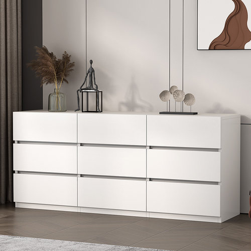 嗨佩小匠30cm实木超薄斗柜卧室九斗柜极窄五斗柜主卧收纳柜六斗柜 - 图0