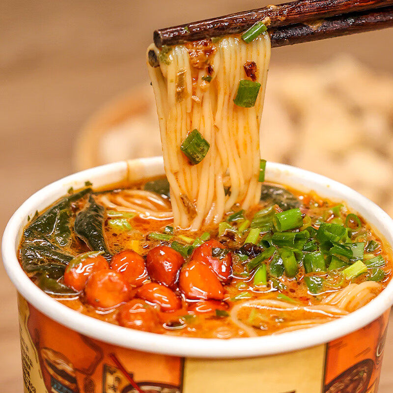 宛禾麻酱米线桶装南阳特产冲泡即食米线宿舍速食懒人夜宵米粉粉丝,淘宝优惠券,粉丝福利购,淘宝优惠卷