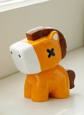 马上有钱招财玄学桌面摆件装饰工位2026新年马年吉祥物办公室礼物