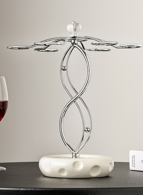 琴晨陶瓷红酒杯架子现代酒柜