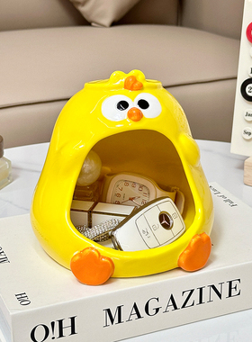 创意卡通可爱趣味摆件入户玄关钥匙收纳客厅电视柜桌面家居装饰品