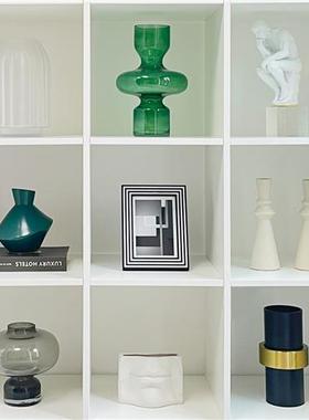 样板房玄关酒柜软装家居饰品欧式摆件工艺品相框玻璃罐组合ZH2537