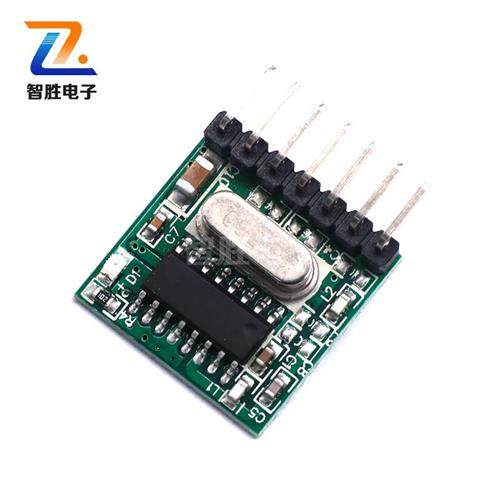 1527学习码编码无线RF发射模块433/315Mhz微型四键遥控器PCBA - 图0