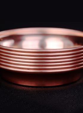 金沐子藏传密宗用品红铜抛光供碟 供盘水陆供盘 一套七个六种规格