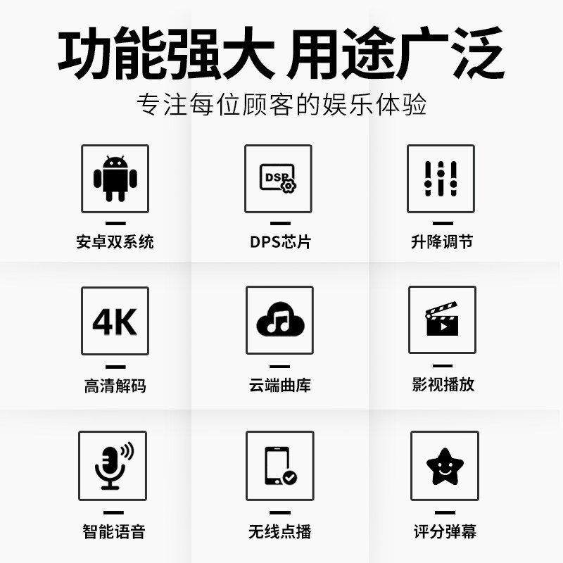 inandon /音王家庭ktv内置点dsp inandon致享KTV/卡拉OK音箱