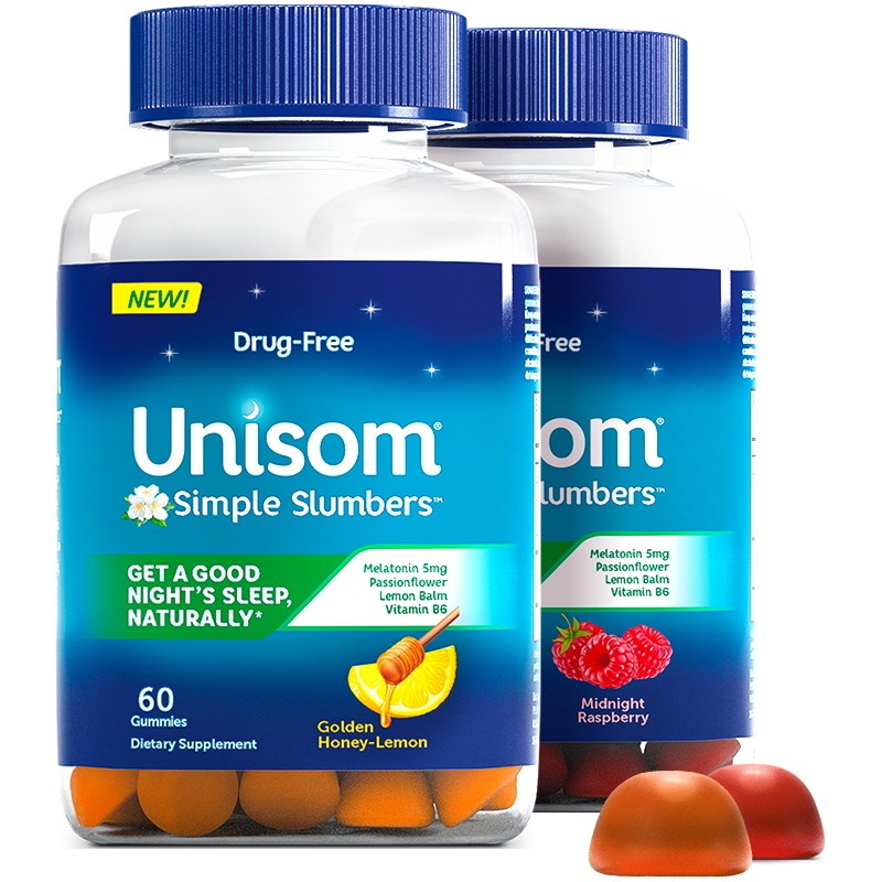unisom褪黑素入眠安心睡眠60粒软糖 sanofi赛诺菲海外褪黑素/松果体素