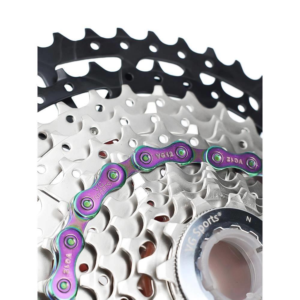 VG SPORTS 12速自行车链条山地车公路车通用126节送全套工具变速 - 图2