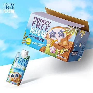 MONKEYFREE猴棒椰椰子水330ml*12瓶