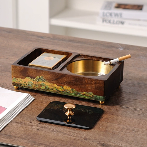 Большая пепельница для коммерческого использования для офиса для отеля, изысканный стиль, китайский стиль