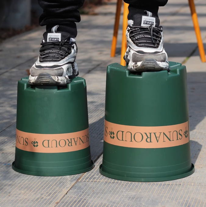 满园红厂家直销加仑花盆加厚塑料盆家用大号控根盆栽阳台月季花盆 - 图0