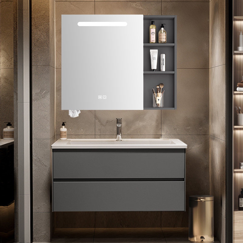 顾家家居轻奢风智能浴室柜组合陶瓷一体盆卫生间洗脸洗漱台卫浴柜,淘宝优惠券,粉丝福利购,淘宝优惠卷