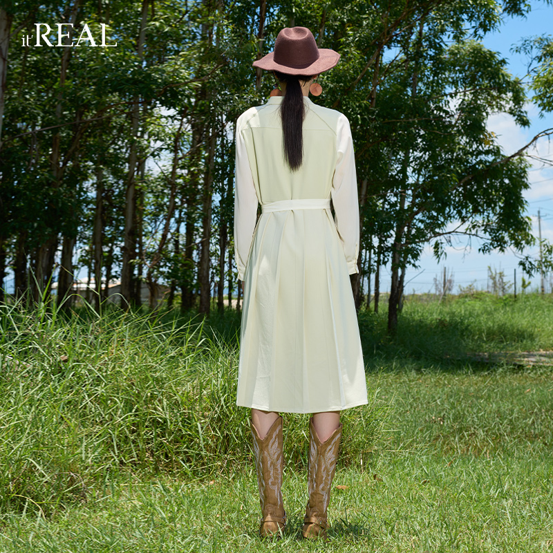 itreal瑞尔秋季2022新款长袖衬衫 itreal连衣裙