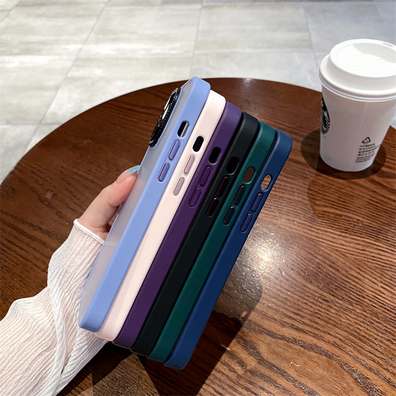 新款绅士黑磨砂适用苹果14promax手机壳iPhone13pro暗紫色肤感12高级感i14plus全包防摔promax保护套男款潮牌