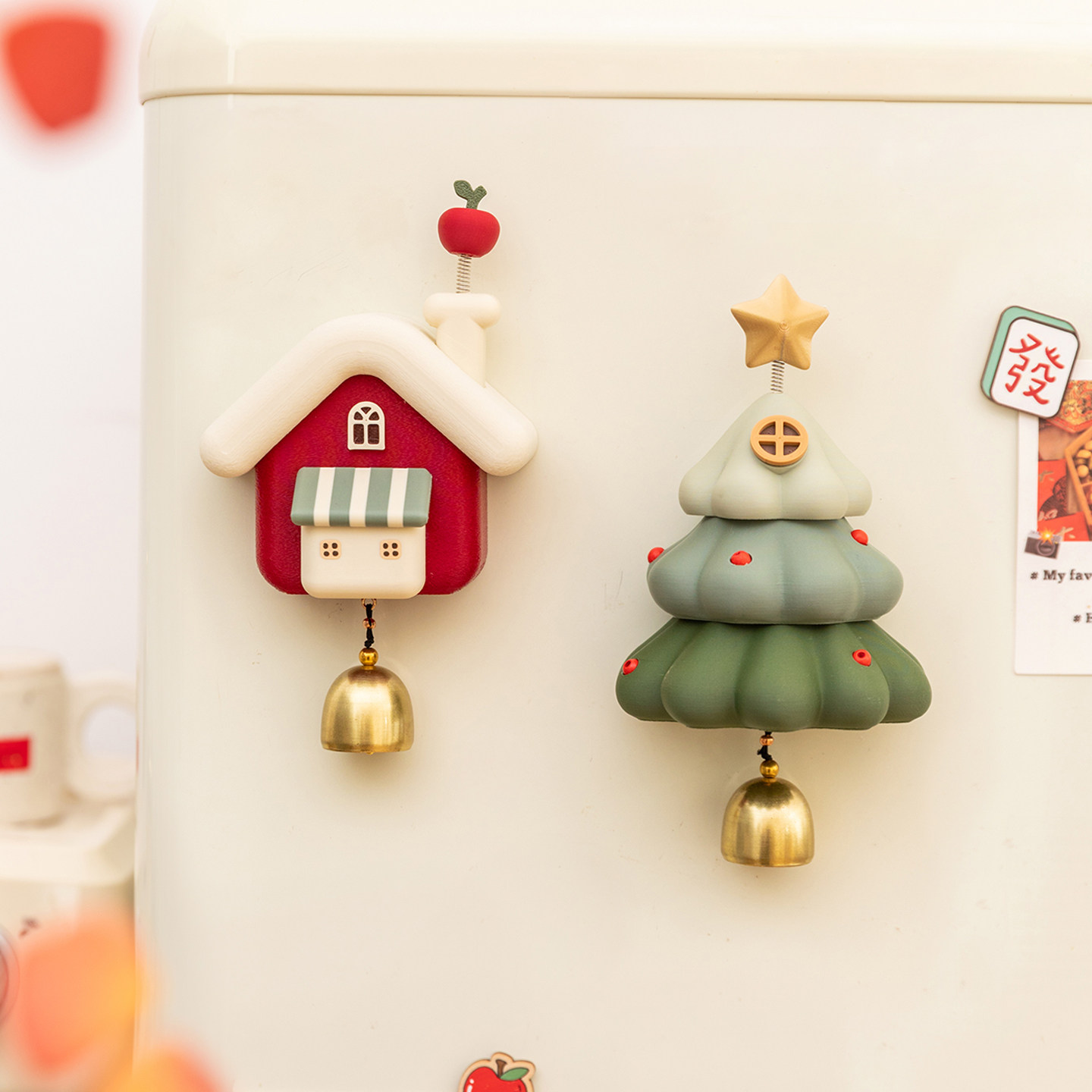 阿楹 入户门风铃挂件多巴胺磁吸小夜灯新年儿童房衣柜圣诞墙壁饰,淘宝优惠券,粉丝福利购,淘宝优惠卷