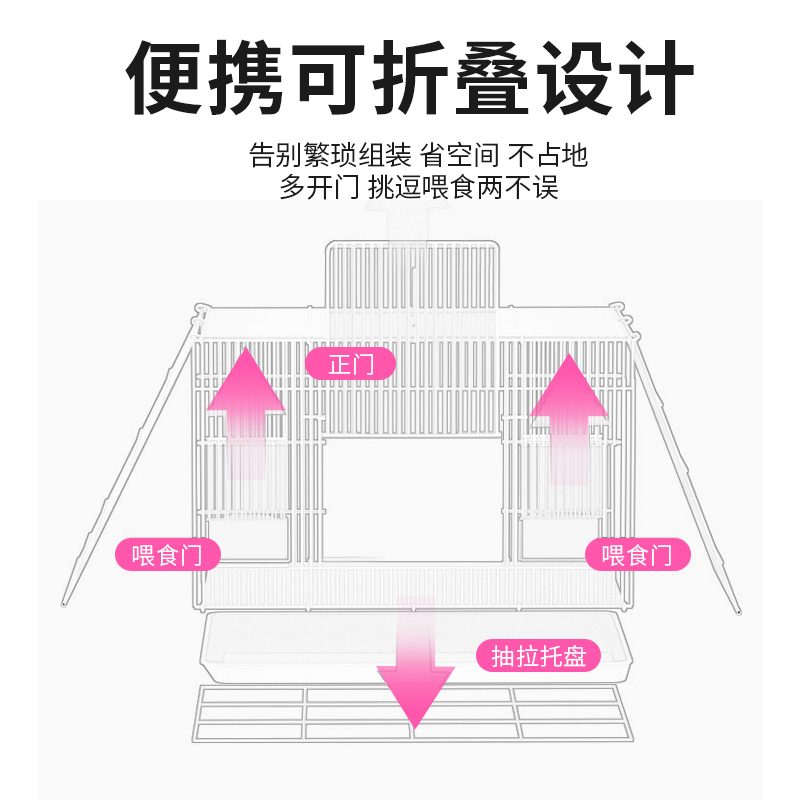 兔笼兔子专用笼子家用大号室内新型侏儒荷兰猪豚鼠宠物用品养兔窝 - 图2