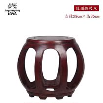 Dragon Upper Dragon African Acid Branches Wood Drum Stool round stool Bench Solid Wood Dining Hall Stool bench Bench Guzheng Wood Stools