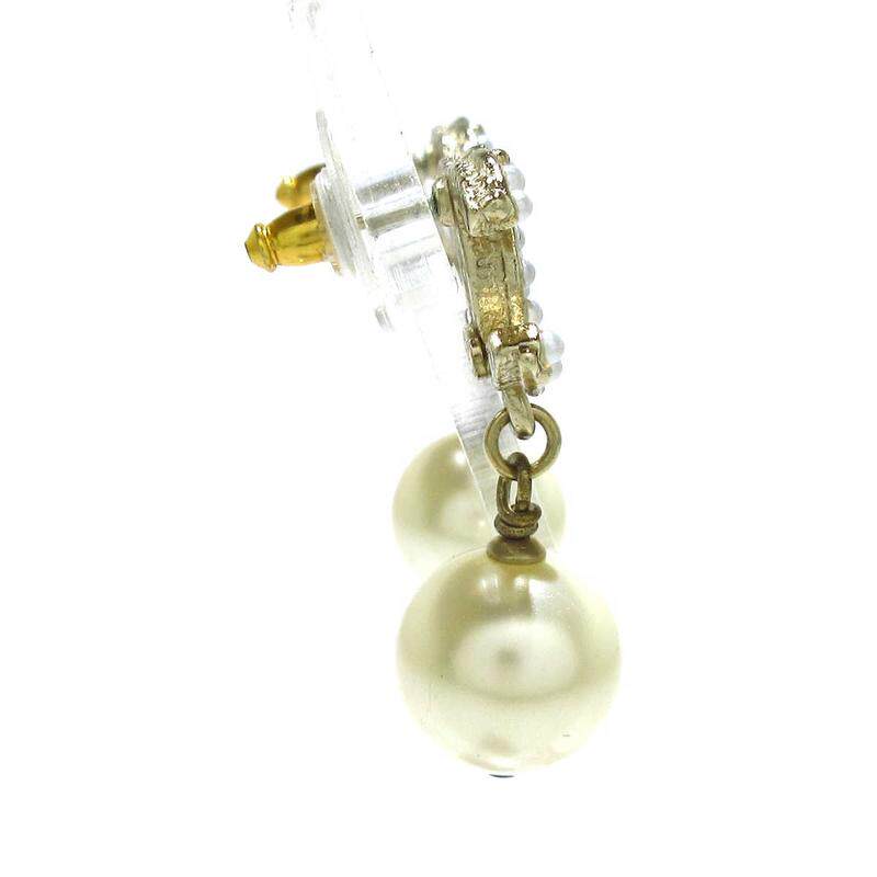 中古香奈儿9新双c logo耳钉耳环 Brandear海外女士包袋