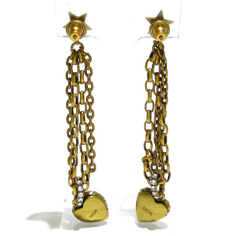 中古dior 9新心型星型耳钉 Brandear海外耳钉