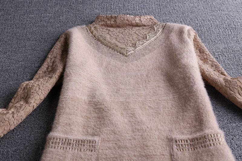 立领蕾丝加绒加厚2020新款内搭小衫 从度蕾丝衫/雪纺衫