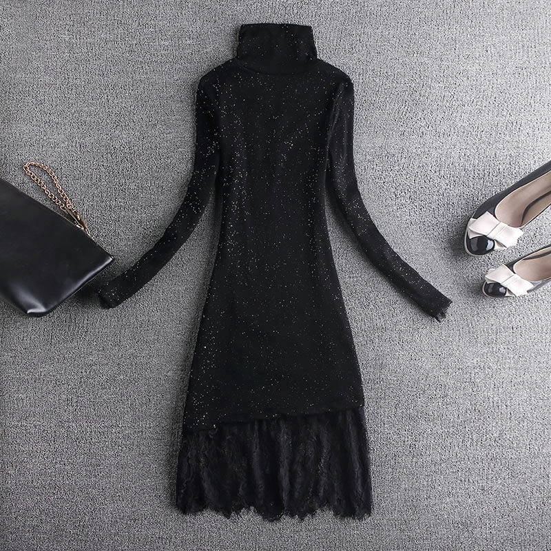 高领女春装内搭t恤2020年打底衫 从度蕾丝衫/雪纺衫