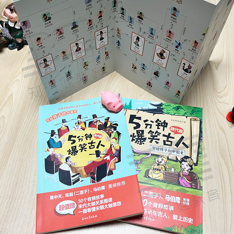 5分钟爆笑古人唐代宋代篇一二三四五六年级漫画书小学生课外阅读书籍趣味文史知识中国历史7-10-12岁写给儿童的中国历史故事书籍-图1