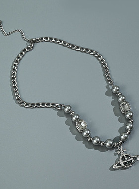 星球串珠拼接项链男款女生冷淡风