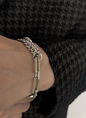 双层拼接手链ins小众设计