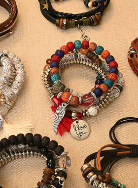 手作波西米亚异域民族风手链
