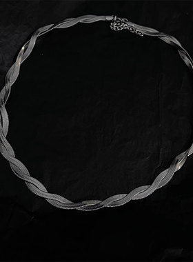 缠绕编织项链男女蛇骨链高级感