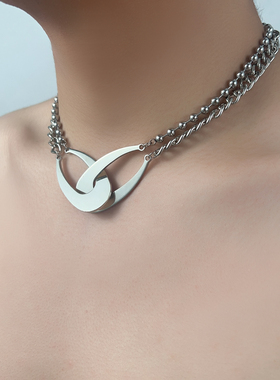 几何不规则金属赛博朋克小众项链