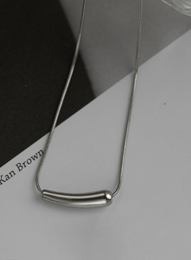 耀晨钛钢不掉色茄子项链女