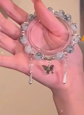 如梦令烟雨江南水墨风蝴蝶手链潮