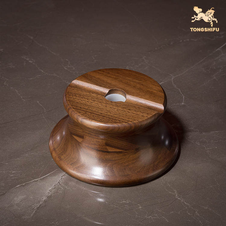 铜师傅 黑胡桃原木《金箍棒底座》工艺品摆件 圆形实木底座,淘宝优惠券,粉丝福利购,淘宝优惠卷