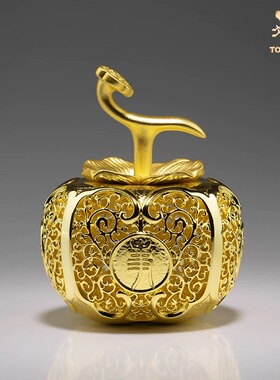 诸事如意铜摆件铜师傅黄铜如意