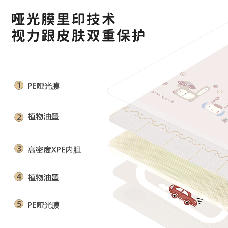 宝宝爬行垫加厚家用婴儿地垫无毒无味xpe定制客厅儿童泡沫爬爬垫