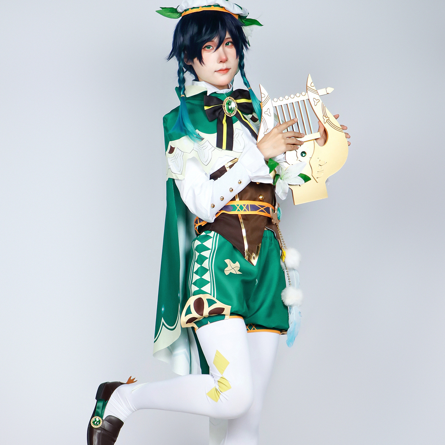 雾都原神温迪cosplay衣服风神温迪cos服正太萝莉二次元动漫服套装-图0