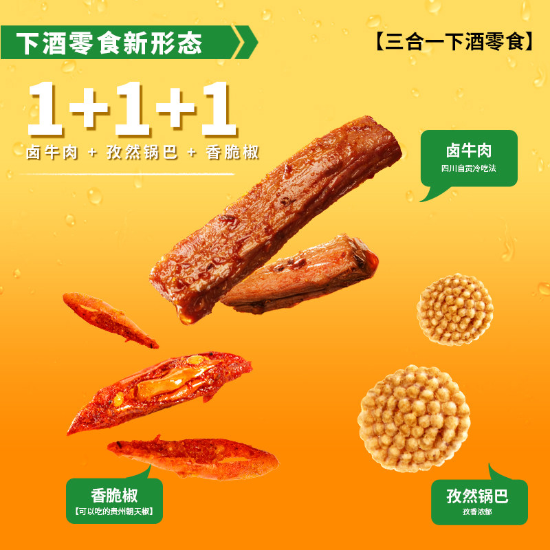 辣么卤力摇休闲冷吃120g麻辣牛肉 辣么卤力牛肉类