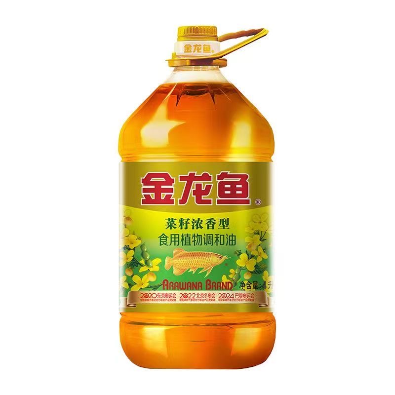 金龙鱼菜籽浓香调和油4L家用食用植物调和油4升营养健康桶装-图1